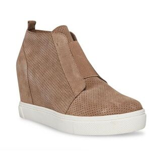 Steve Madden Suede Wedge Sneaker Bootie